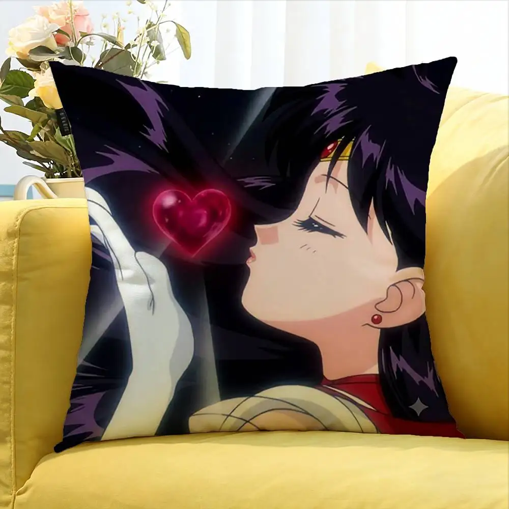 Magic Girl S-Sailor Mars R-Rei  Various Sizes Square Pillow Case For Car Home Bedchamber Decor