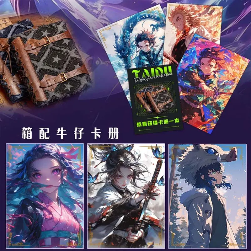 2024 Newest Case Wholesale A5 Size Demon Slayer Card Shinobu Japanese Anime Trading Mitsuri Tanjiro CCG TCG Hobbies Gift