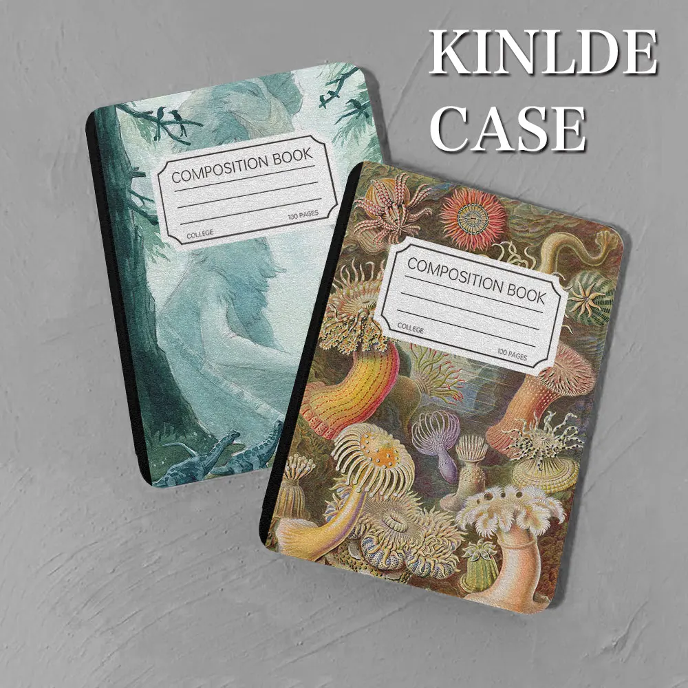 kindle Case Colorful pattern paperwhite5TPU leather case Soft shell KPW123 Sleep Wake Up Bar case