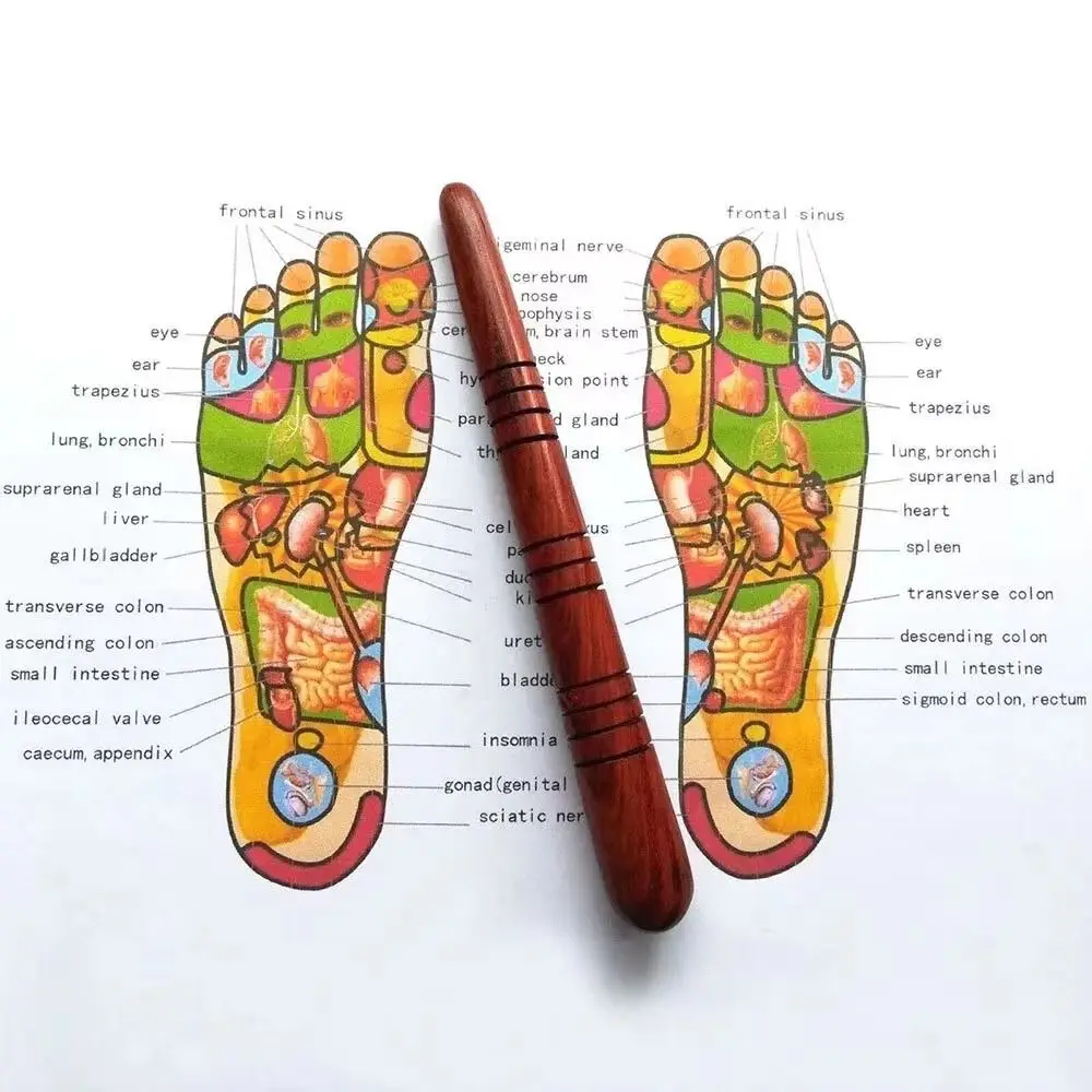 

New Wooden Acupoint Massage Stick Mini Round Head Body Massage Stick Beauty Auxiliary Tool Massager for Relieve Physical Fatigue