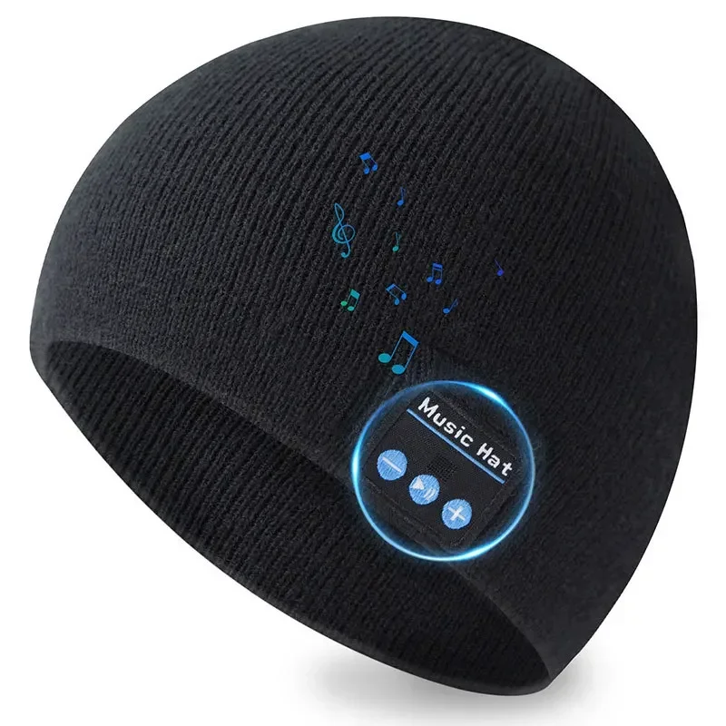 Wireless Bluetooth Headphones Sport Music Hat Smart Headset Beanie Cap Winter Hat with Speaker for Xiaomi huawei Samsung