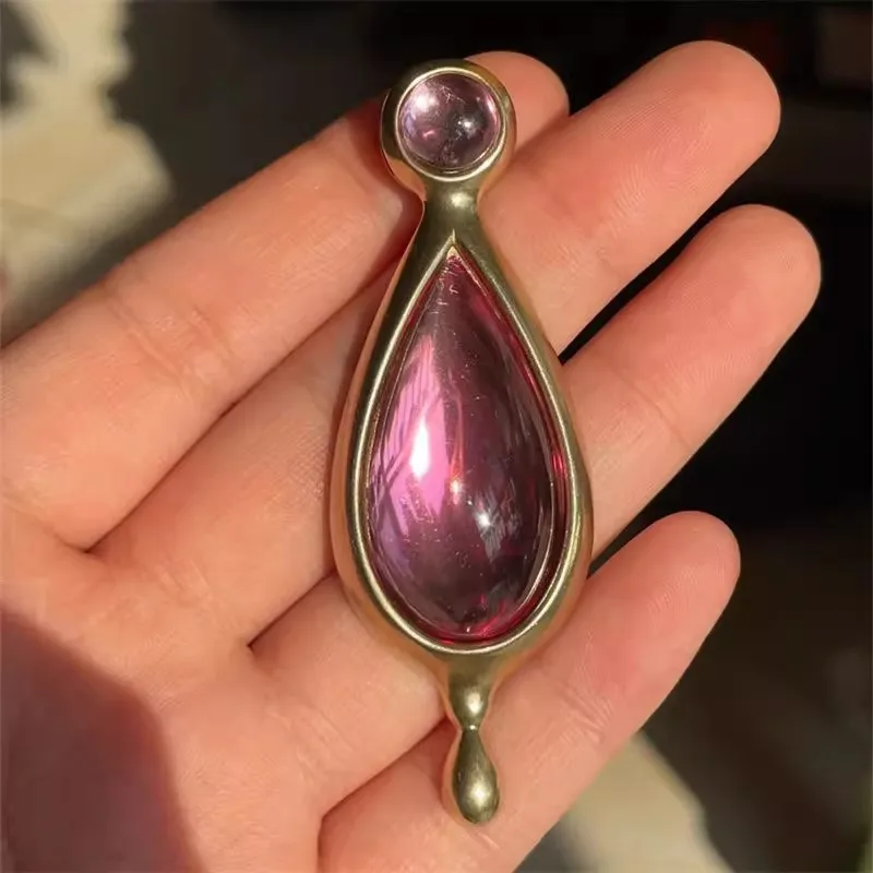 Necklace Kaname Madoka Pink Water Drop Crystal Choker Jewelry Fans Gifts Pendant Lovely Gift