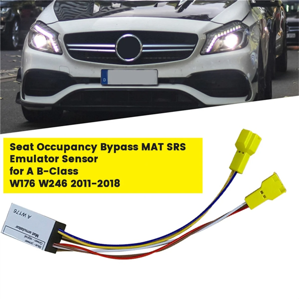 Car Seat Occupancy Bypass MAT SRS Emulator Sensor for - -Class W176 W246 2011-2018 Diagnostics/Bypass