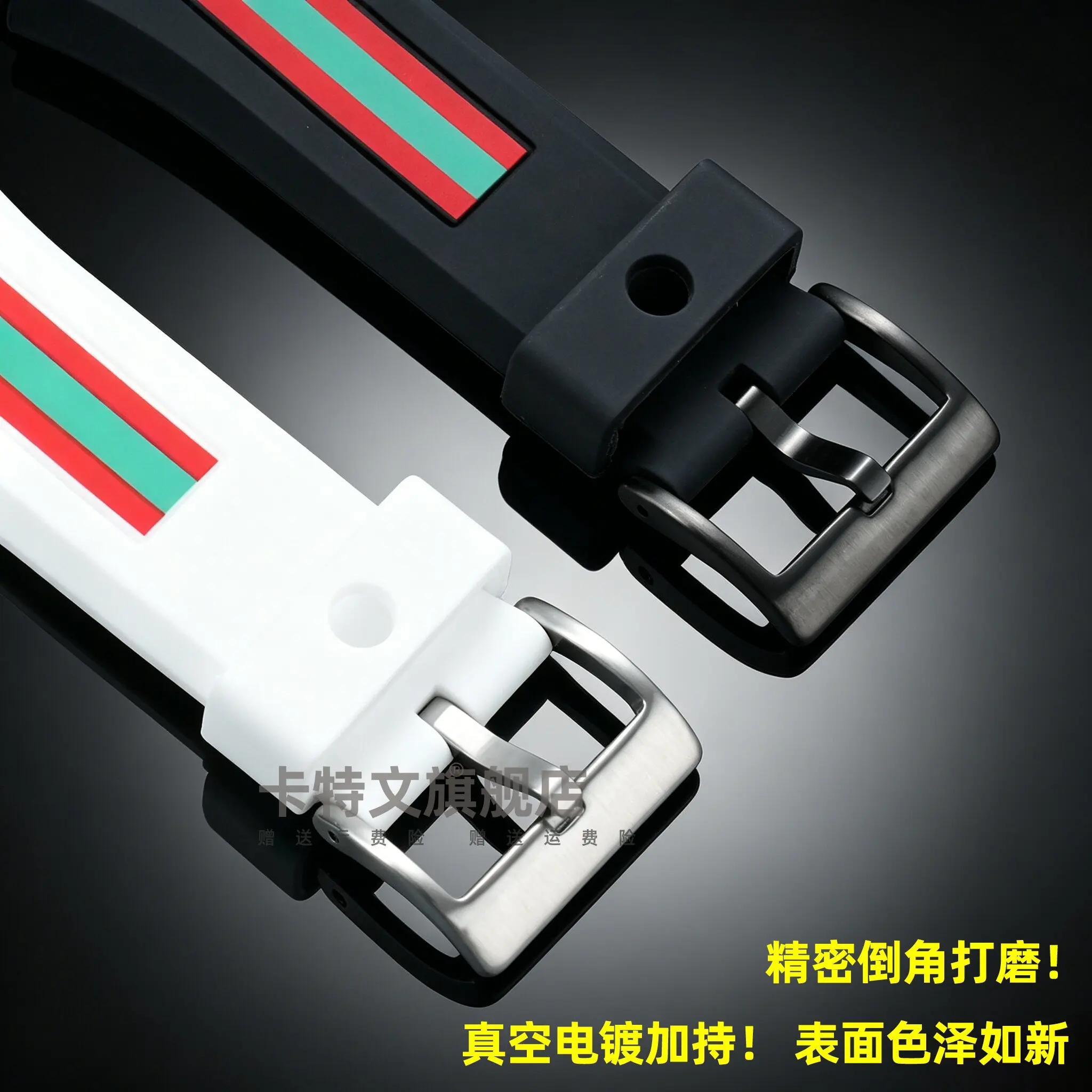 Ремешок для часов Gucci YA137 YA137107A из каучука GC с выпуклым креплением аксессуары мужских браслетов 18 мм 21