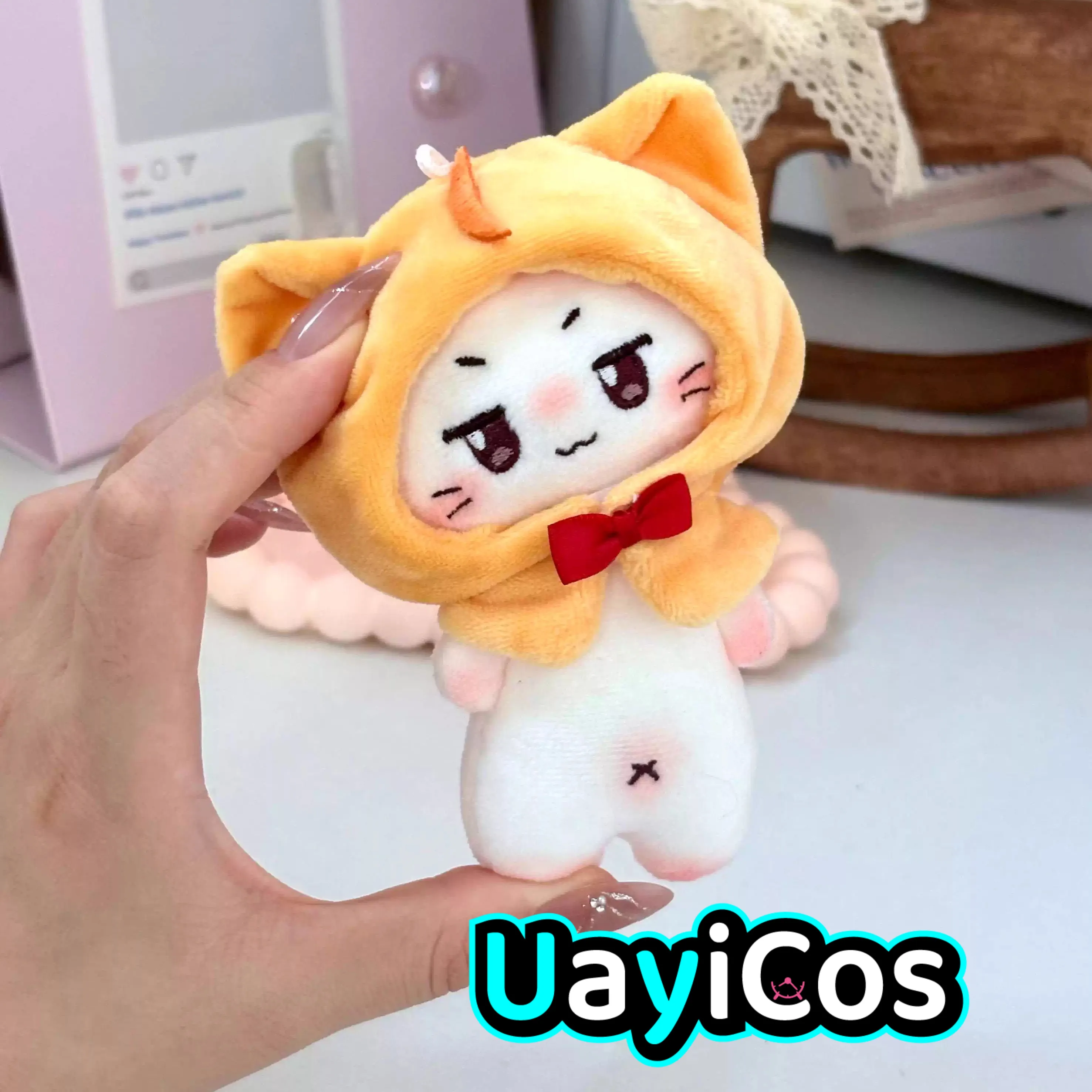 

10cm Infinity Nikki Stuffed Plushies Cat Plush Doll Clothes Anime Cartoon Cute Figure Game Keychain Bag Toy Kids Halloween Gift