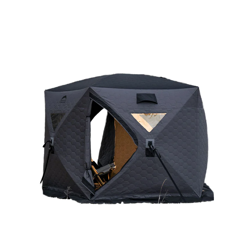 

Large Capacity Eight Person Portable Winter Sauna Tent Heavy Duty Cotton Waterproof Windproof Ice Fishing Shelter