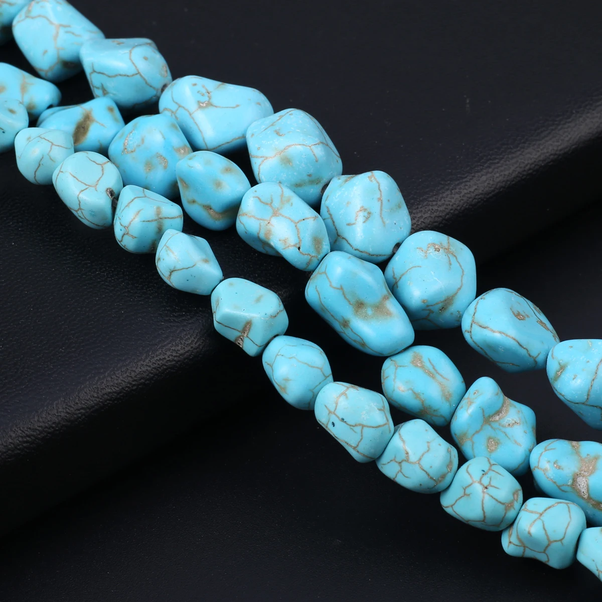 

Fine Natural Stone Beads Irregular Loose Synthetic Turquoise Bead for Jewelry Making Diy Trendy Necklace Bracelet Accessories