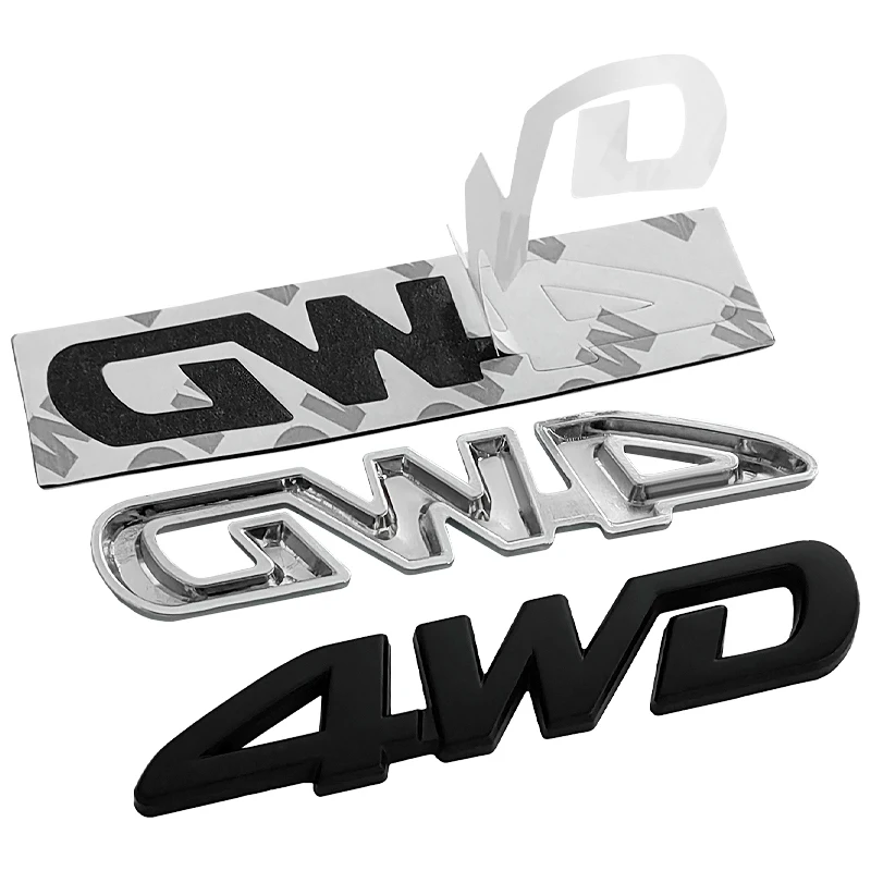 ملصق شارة سيارة معدني ثلاثي الأبعاد ، إكسسوارات سيارة رباعية الأبعاد ، شعار معدني ، حروف ، شارات