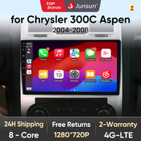 Junsun AI Voice Car Radio For Chrysler 300C Aspen 2004-2008Wireless Carplay Android Auto 4G LTE Car Intelligent Systems GPS Navi