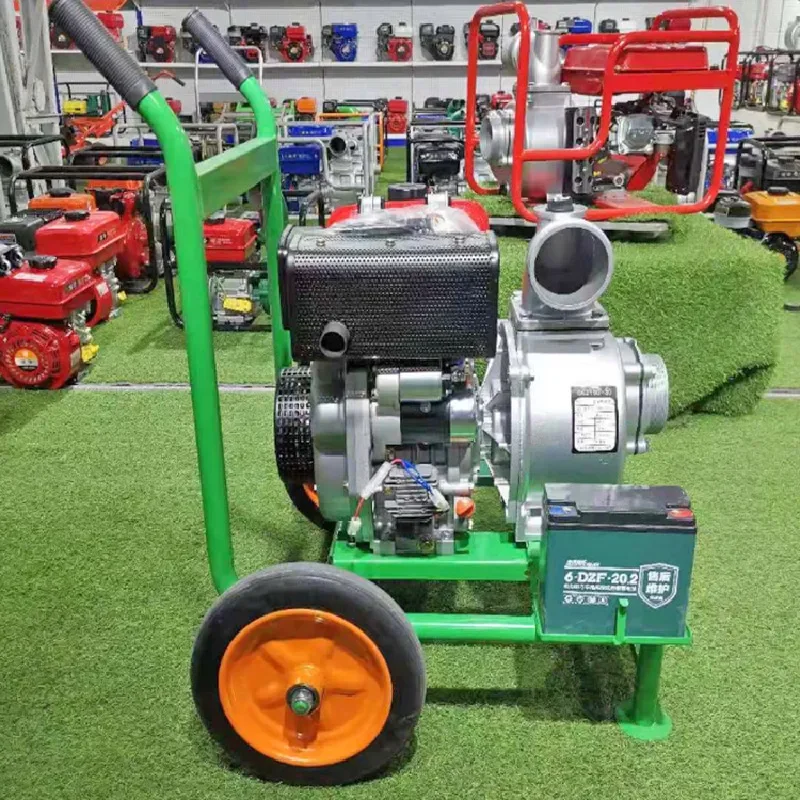 Agricultural Diesel Pump for Wheat Irrigation and Watering 12-inch Large-Flow Centrifugal Pump for Flood Control Drainage