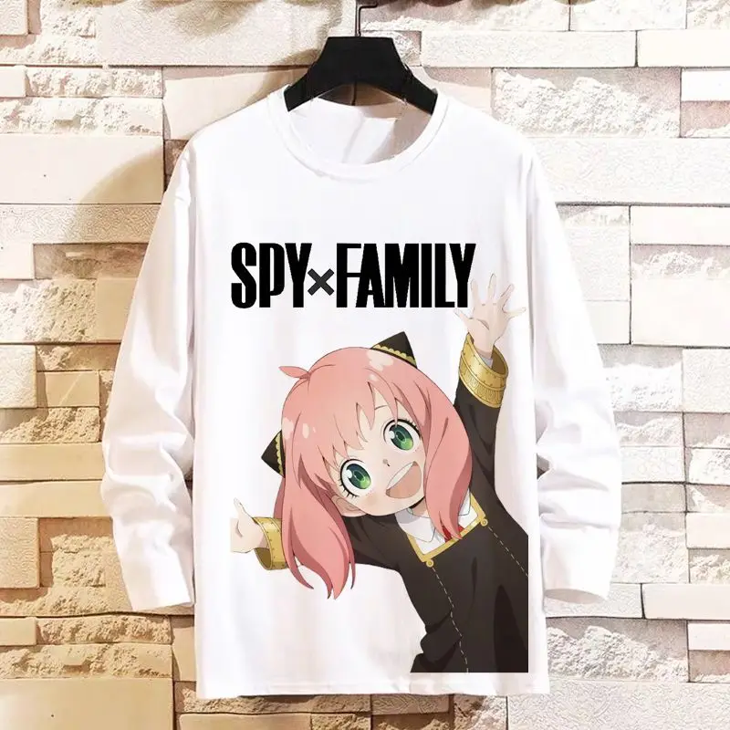 تي شيرت بأكمام طويلة من Anime Game Spy X Family Aniya Forger Merchandise Youth Top