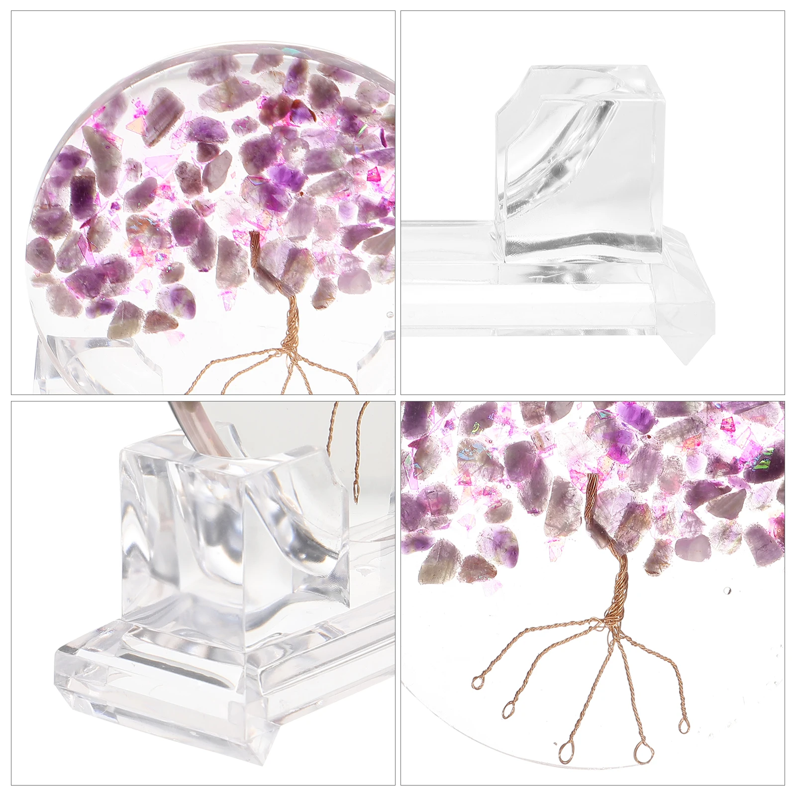 

Decorations Crystal Tree Ornaments Room Aesthetic Epoxy Resin Artificial Tabletop Office