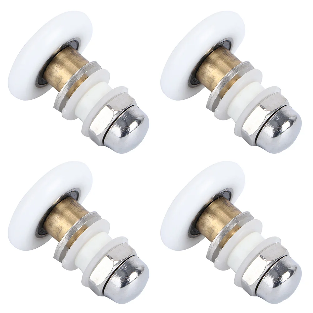 

4Pcs Sliding Door Wheels for Shower Room Glass Doors Silent Smooth Operation Durable Eccentric Pulley Sliding Door Roller