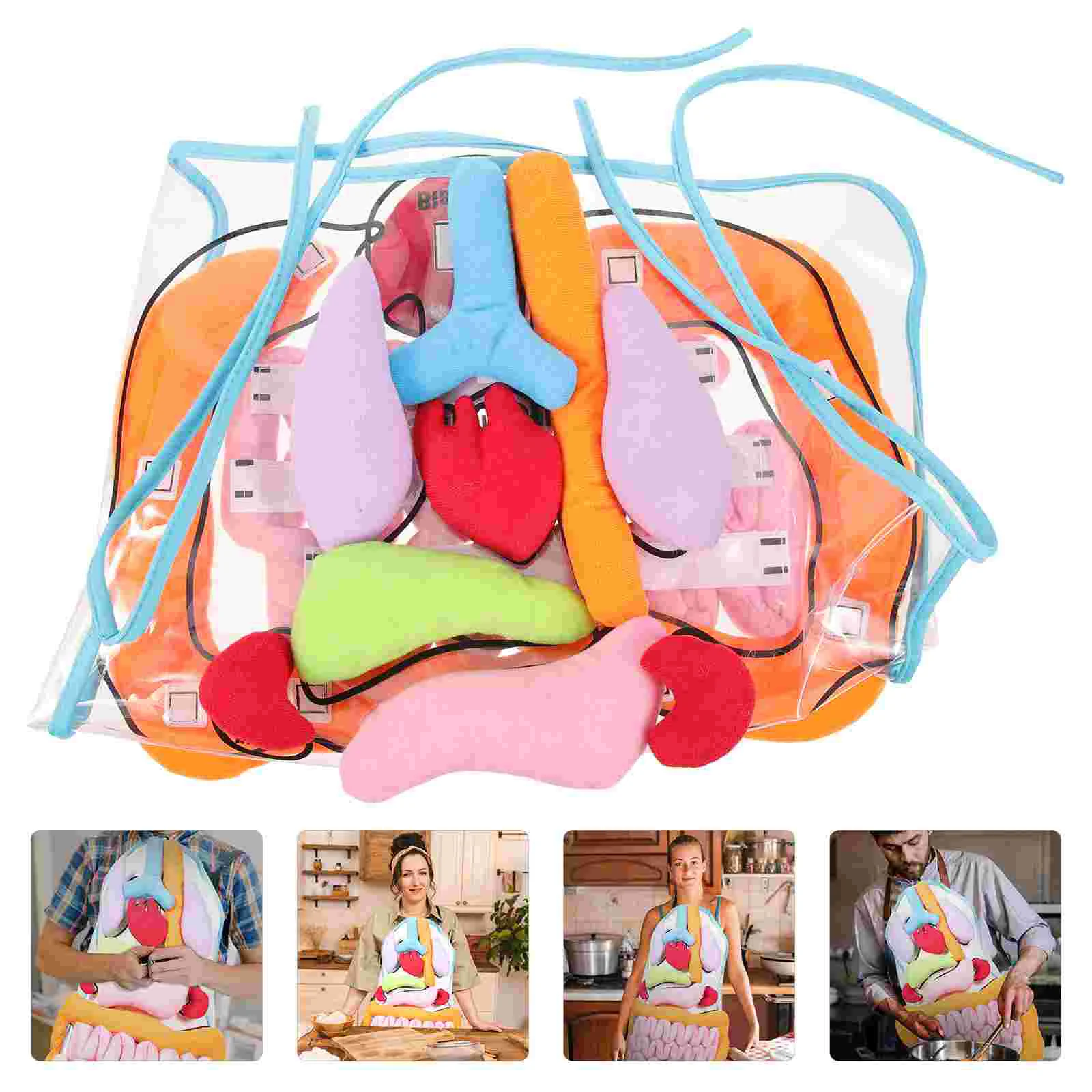 

1 Set Human Three-dimensional Organs Apron Children's Early Education Teaching Tool