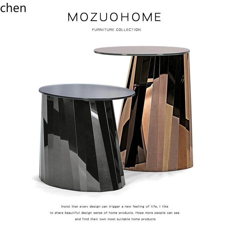

HTT light luxury modern coffee table living room sofa bedroom bedside table dining floor decoration