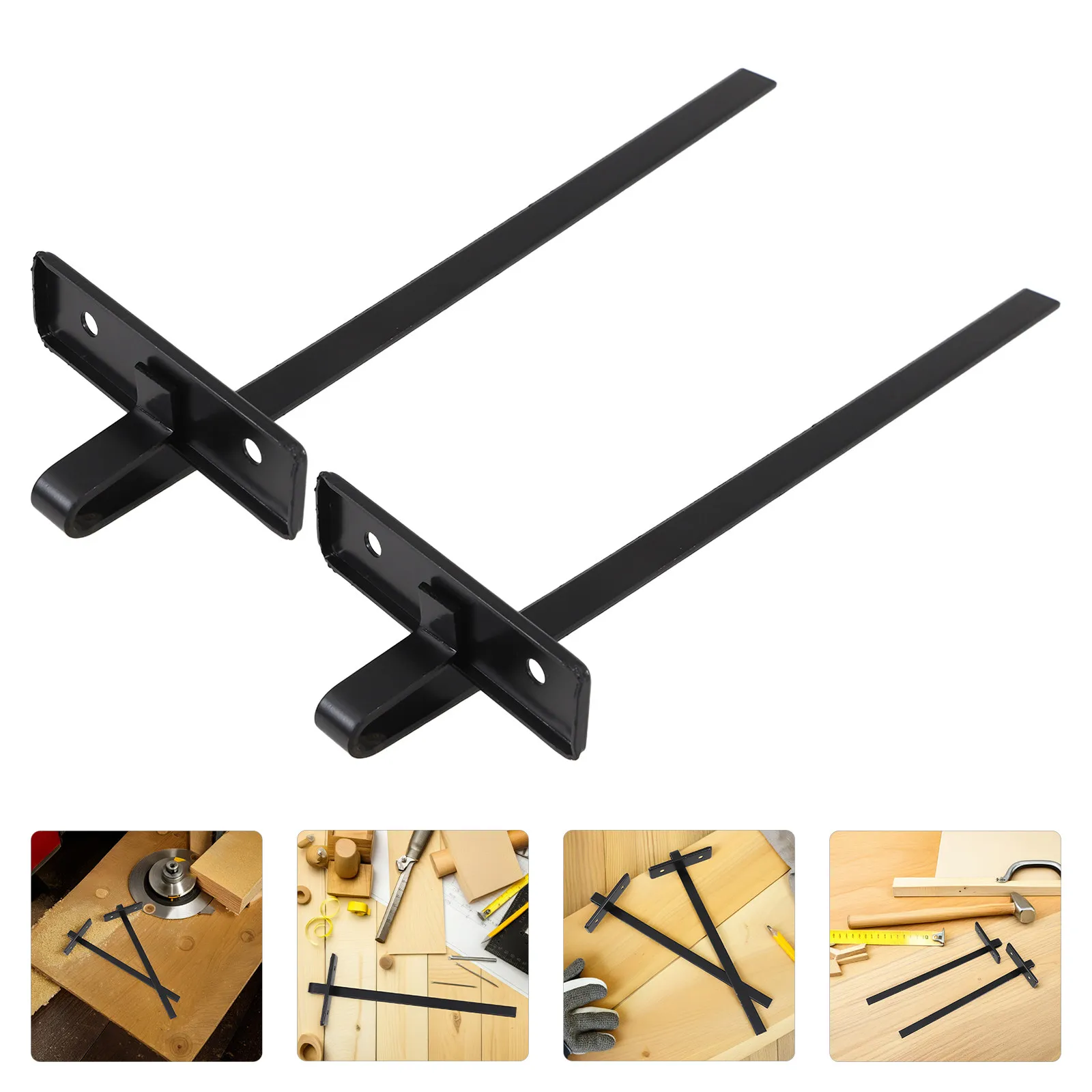 

2 шт. металлических направляющих для циркулярной пилы с глубиномером и ограничителем для точной нарезки