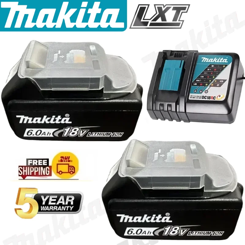 

Original Makita battery, makita 18v tools battery 6Ah/5Ah/3Ah for Makita drill LXT DTW700 DDF487 DTD173 DGA404 DJV182 HR140D