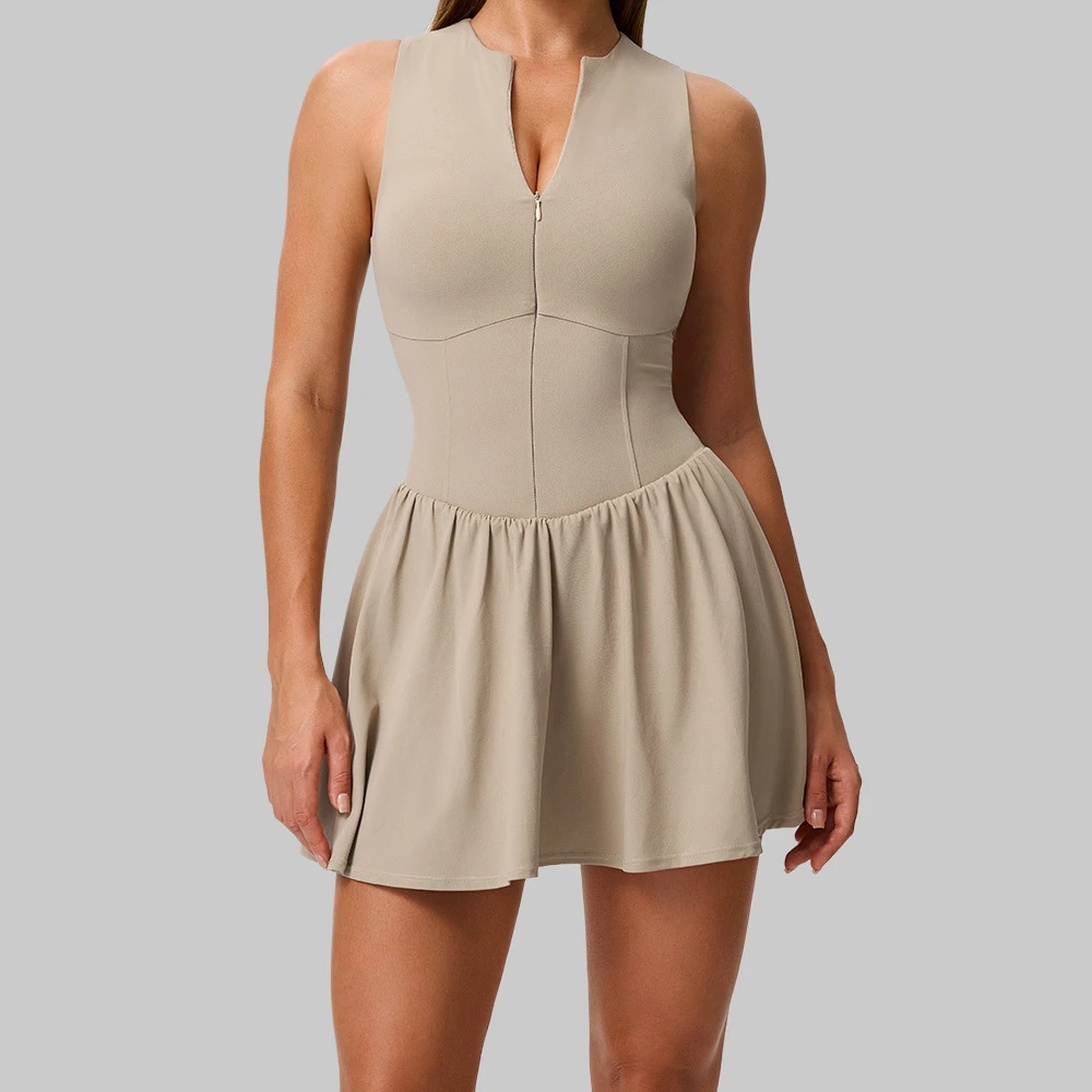 Women Boilersuit Zipper Sports Jumpsuit One-piece Suit Yoga Rompers Backless Sportswear Women Sleeveles Workout Bodysuits Female