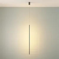 Modern Led Pendant Lights For Bedroom Reading Hanging Lamp Bedside Living Room Bar Coffee Fixtures Decor Black Long Chandelier