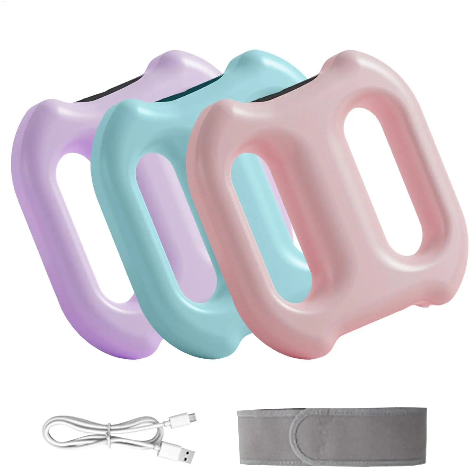 

Full Body Fascia Ring 5-Speed Fascia Impact Silicone Ring Type-C Rechargeable Ergonomic Fascia Massager with Adjustable Belt