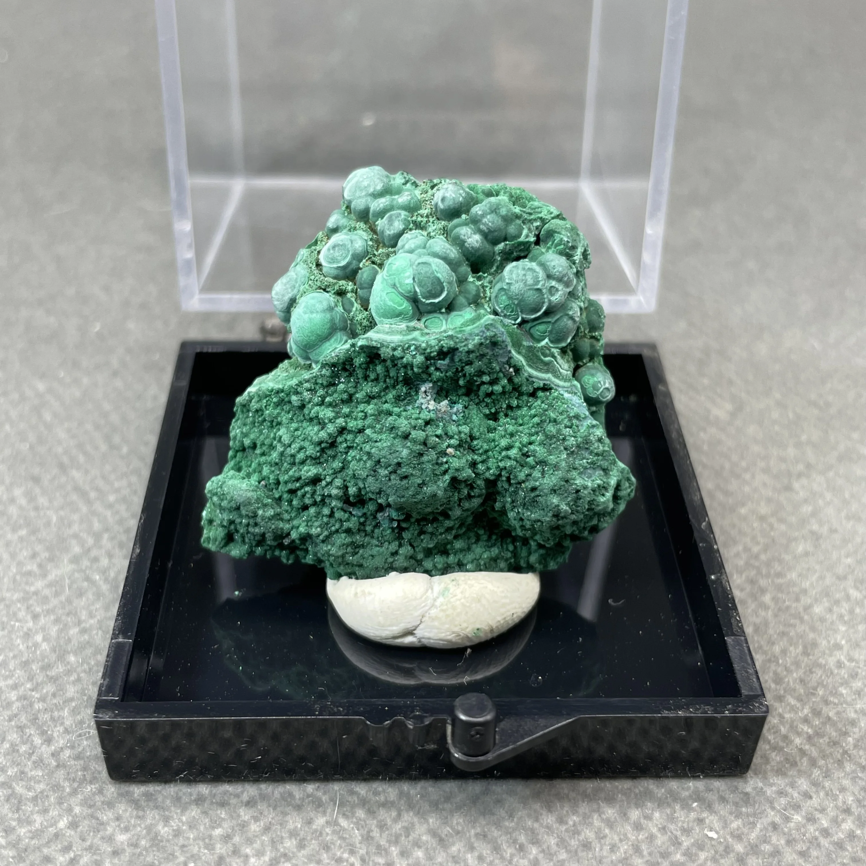 

Natural Malachite mineral crystal specimen healing quartz+ box size 5.2 cm (crystals and stones Quartz crystal stones )