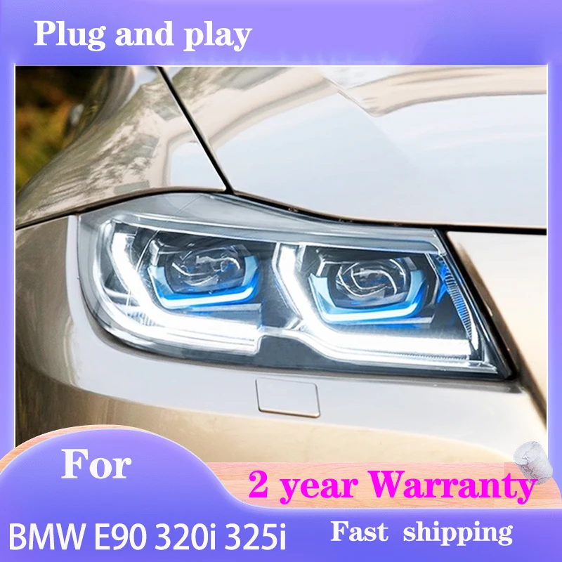 Car Styling for BMW E90 Headlamp 2005-2012 325i Headlights 320i 318i DRL Turn Signal High Beam Projector Lens