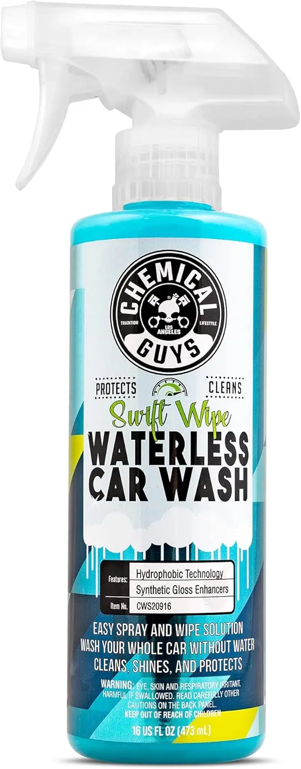 

Waterless Car Wash Spray - Spray and Wipe Cleaner for Cars, Trucks, Motorcycles, RVs & More, High Lubrication Formula, 16 oz