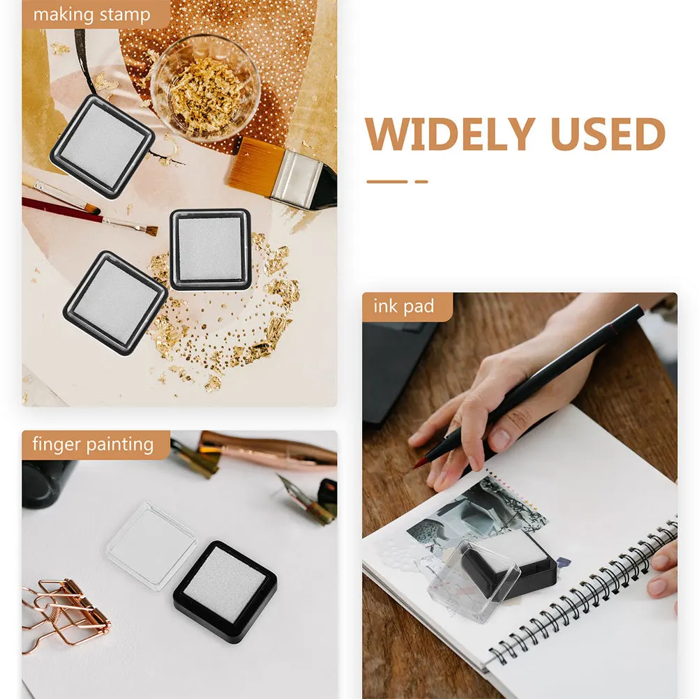 16 قطعة منصات الحبر فارغة DIY بها بنفسك إعادة الملء المحمولة 3x3 سنتيمتر منصات الطوابع سكرابوكينغ صياغة لا الحبر فوضى مكتب بمناسبة