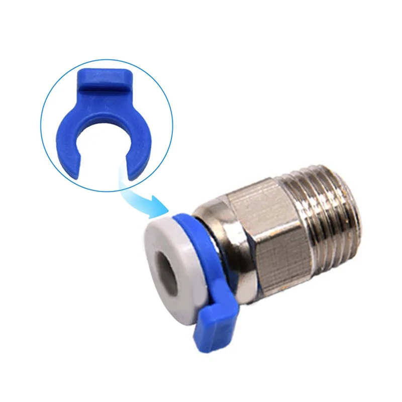 

AED5-30PCS 3D Printer Pneumatic Connector Clip For PTFE Tube Collet 3D Printer Parts