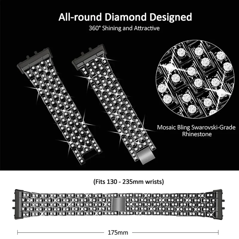 삼성 갤럭시 맞는 3 시계 밴드 Correas reloj에 대한 다이아몬드 금속 팔찌 갤럭시 Fit3 스트랩에 대한 삼성 갤럭시 맞는 3 팔찌