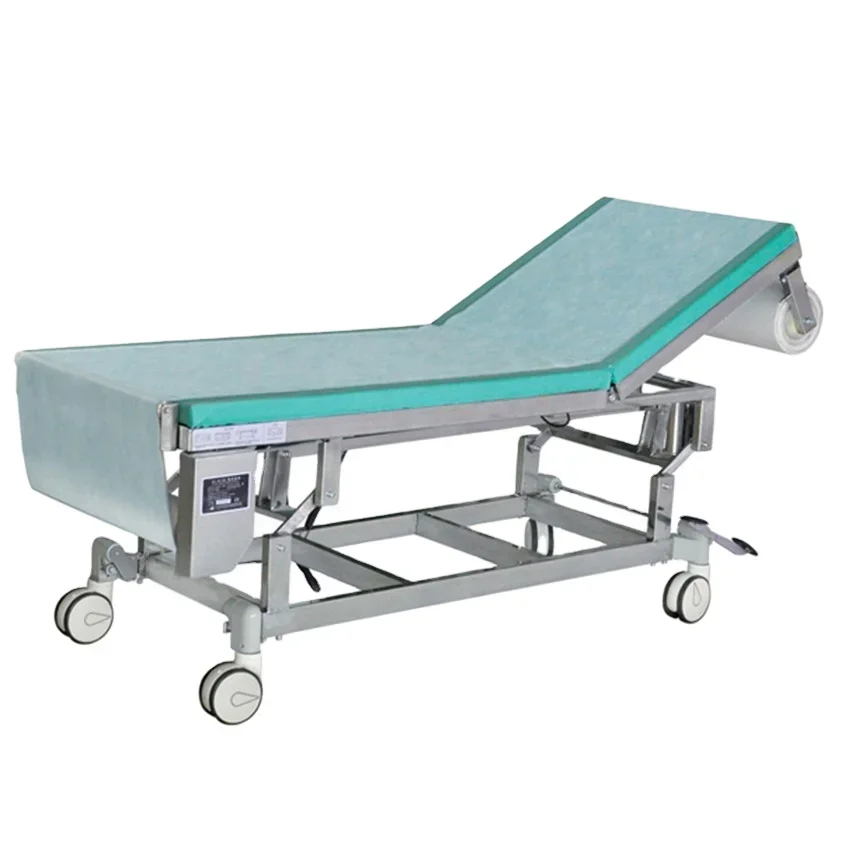 

Stainless Steel Gyneacological Tadle Manual Hospital Examination Bed