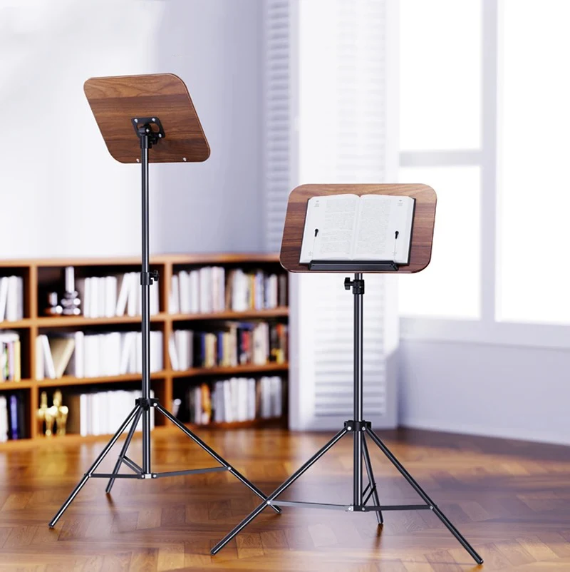 Floor Reading Stand Lifting Telescopic Bookshelf Sheet Music Stand Picture Book Clip Fixed Laptop iPad Stand Book Reading Stands