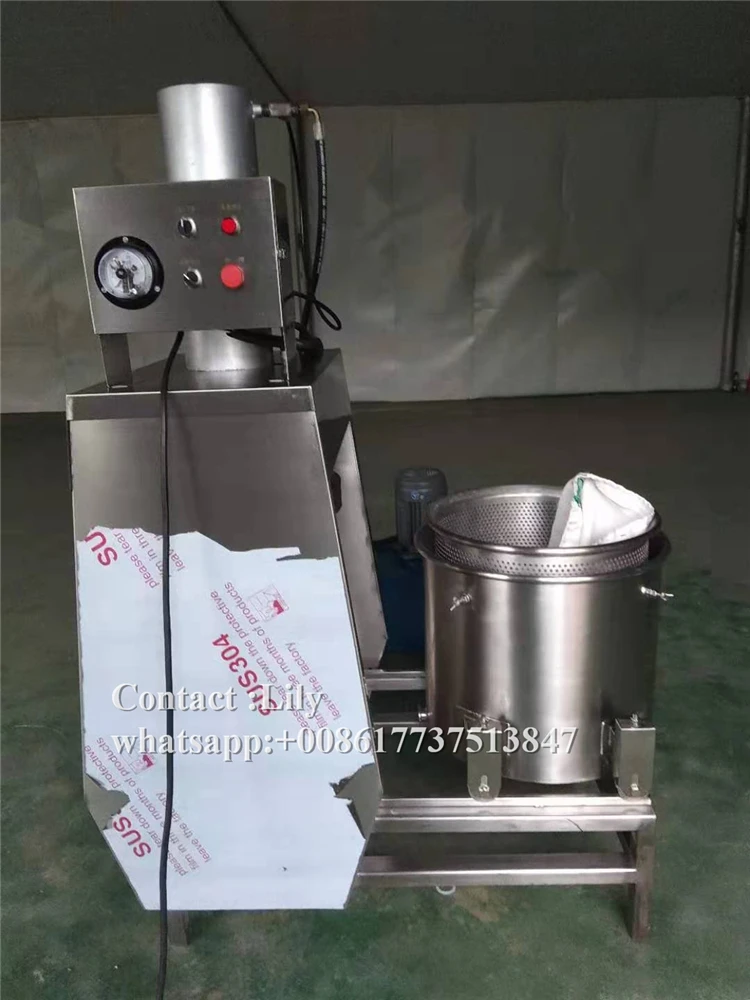 100L Fruit Juice Maker 30Tcommercial Hydraulic Filter Press Machine