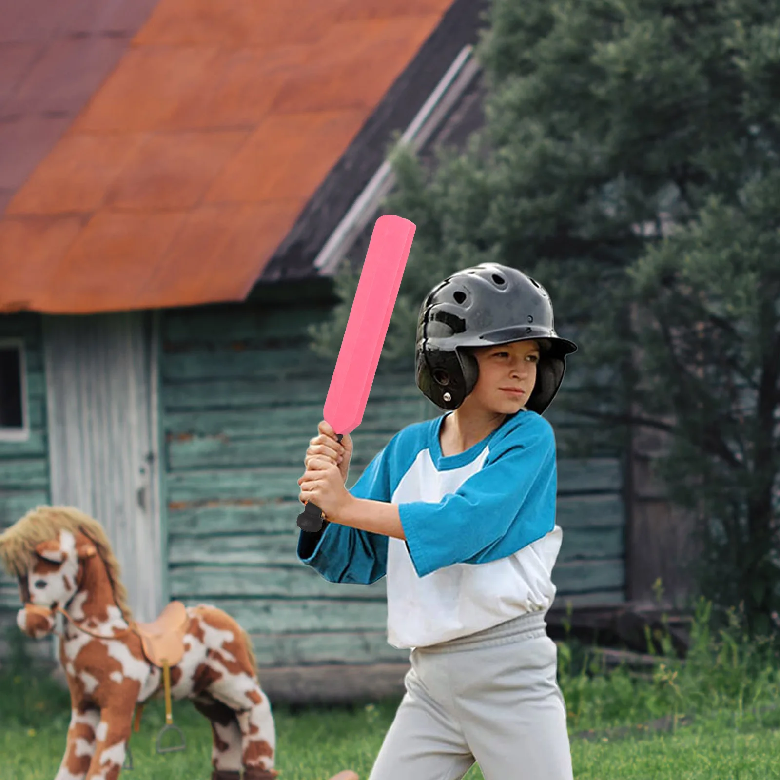 

1 Set Lightweight Cricket Bat Ball Set Eva Durable Sports Equipment Indoor Outdoor Portable Training Beginner Softball