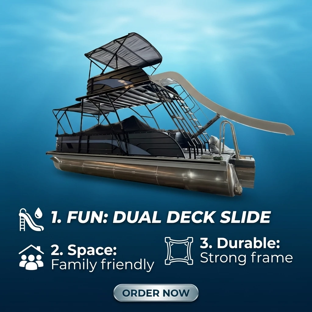 Customized 25 Persons Luxury Yacht Party Boat with BBQ Fridge Bar Outboard Engine for Family Entertainment and Leisure Use