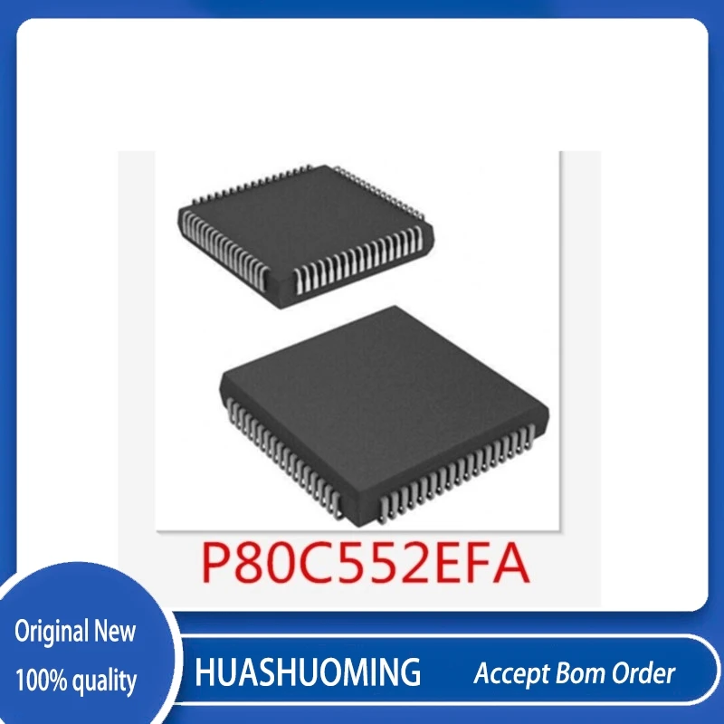 2Pcs/Lot    P80C552   P80C552EFA   P80C552EBA    PLCC68