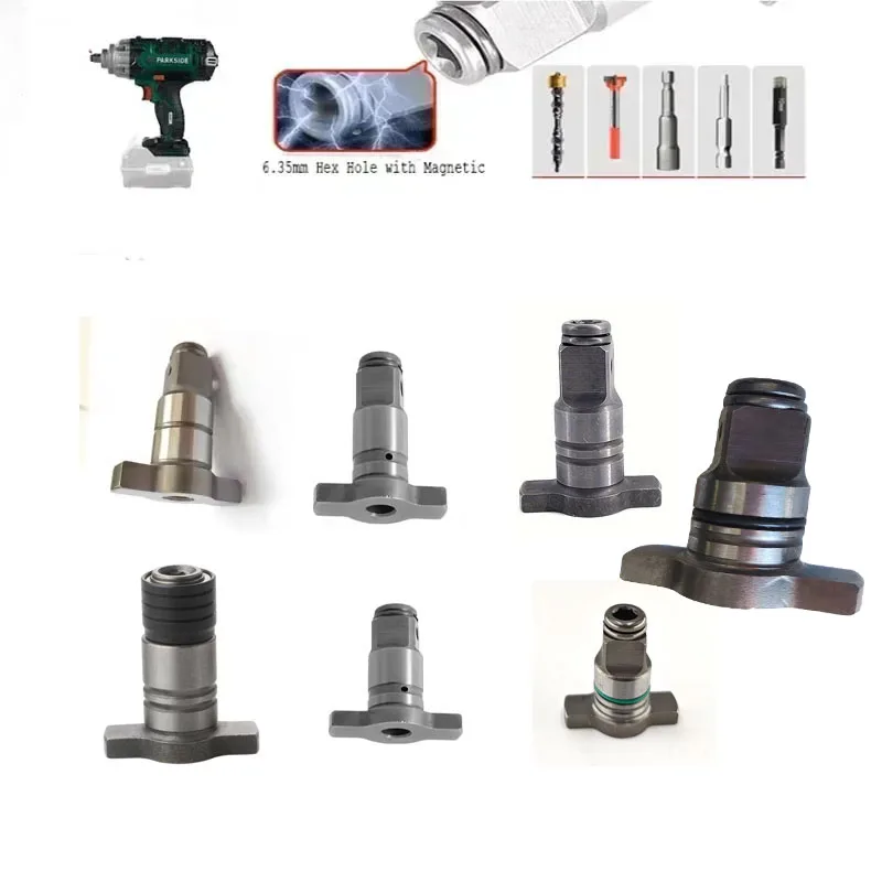 Dual Use Impact Wrench Conversion Head Spindle Anvil Electric Wrench Spare Parts Kit for Dewalt Parkside for Makita Screwdriver