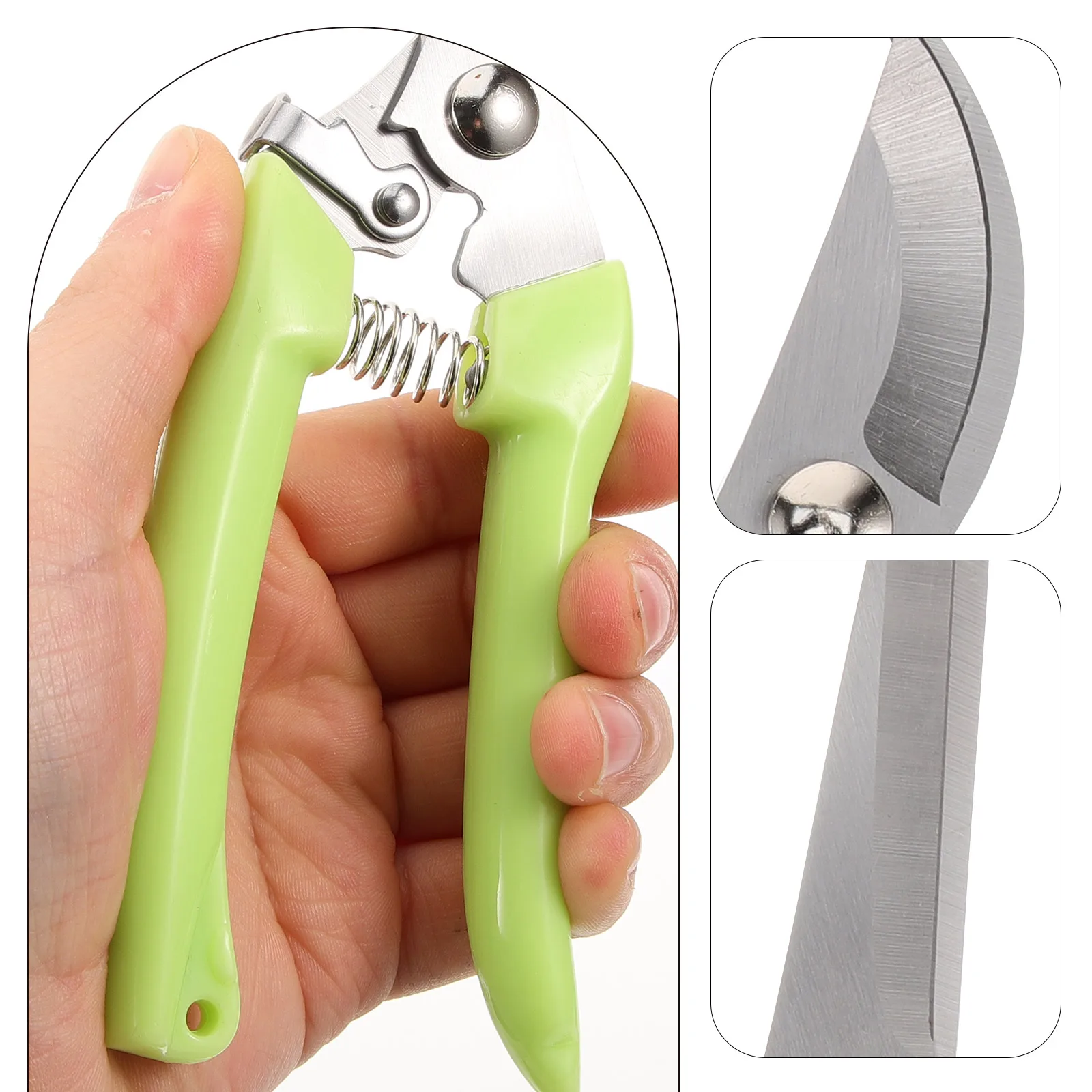 

2pcs Pruning Shears Garden Scissors For Flower Plant Trimming Lightweight Non-Slip Handle Bonsai Tool Gardening Tools