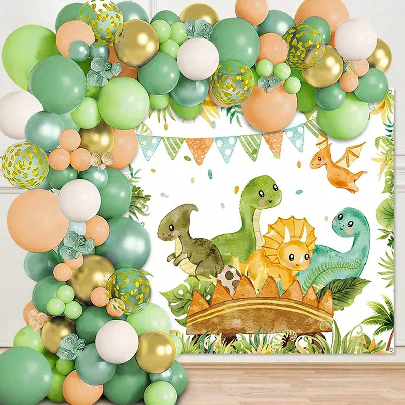 Dinosaur Balloon Set Arch for - Tinsel Garland Decoration บทวิจารณ์และราคา
