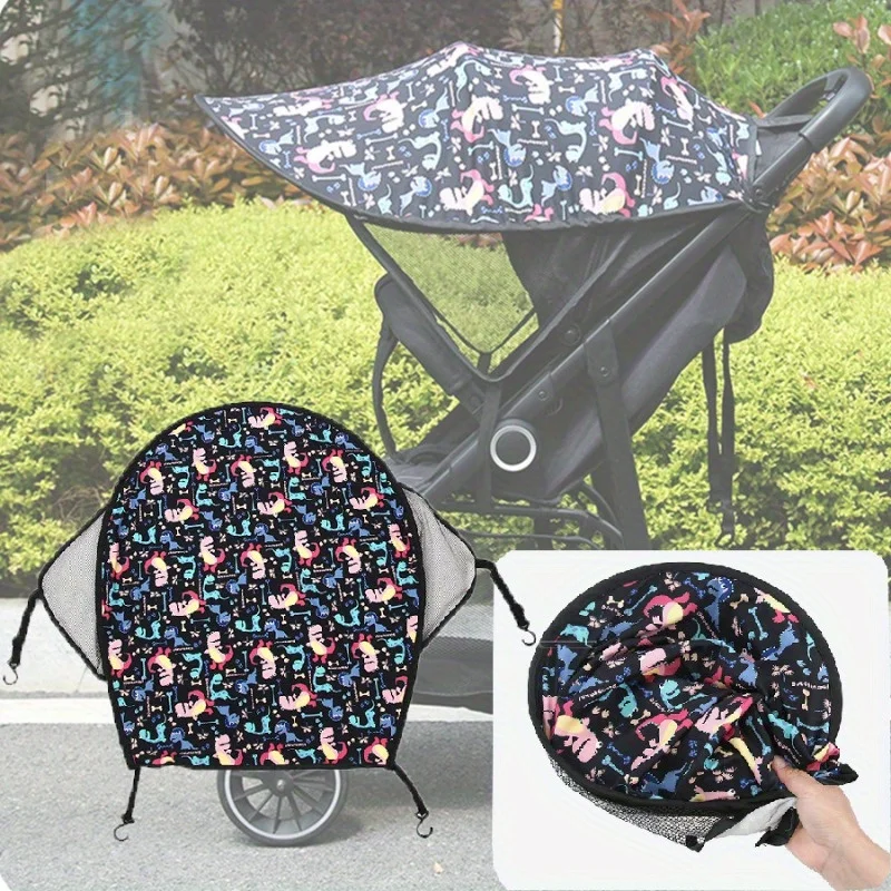 Kids Stroller Sun Shade, UV Protection Cover, Universal Fit for Reversible Strollers, Essential Summer Sun Protection