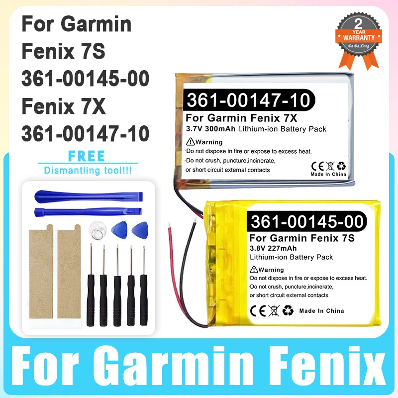 

Сменный аккумулятор 361-00145-00 361-00147-10 для спортивных часов Garmin Fenix7S Fenix7X
