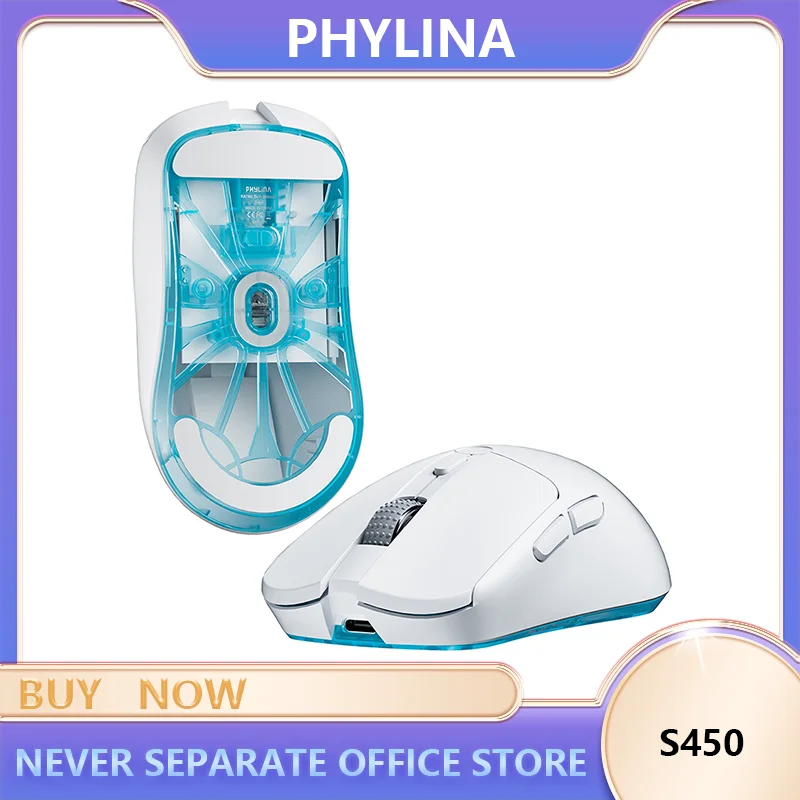 

Проводная Bluetooth-мышь PHYLINA S450, 2 режима, 2,4 ГГц, USB, 53 ггц