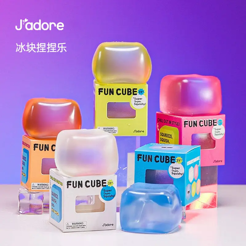 

Original J'adore Ice Cube Maltose Diamond Bear Slow Rise Squishy Stress Relief Collectible Desktop Ornament Display GirlGift
