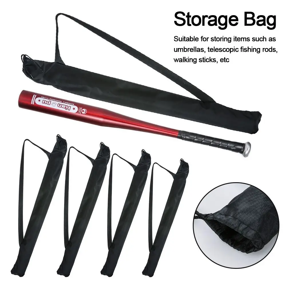 Foldable Multifunctional Storage Bag Hiking Travel Walking Sticks Umbrella Holder Oxford Bag Black