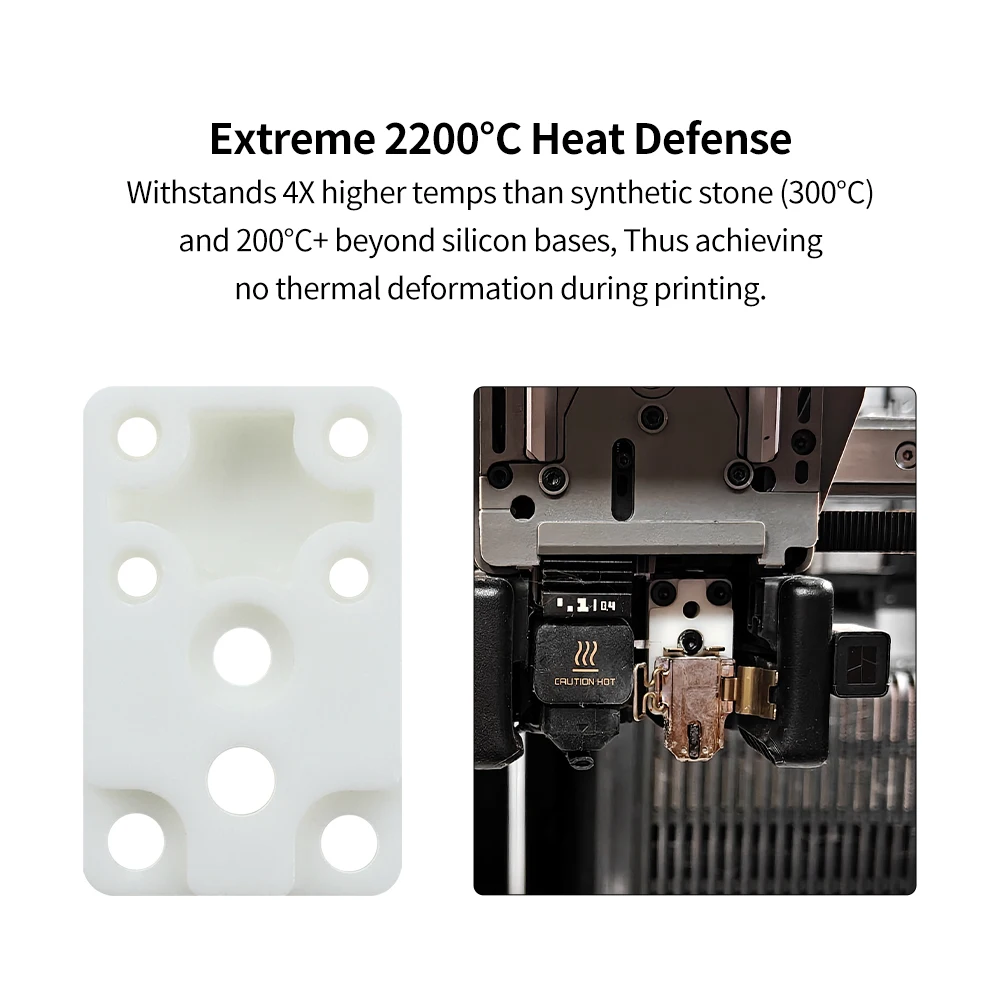 Für Bambu Lab A1 Mini H2D Rechtes Hotend-Heizbauteil-Kit Keramik-Zirkonia-HotEnd Hochtemperaturbeständige Montagebasis – Detail 3
