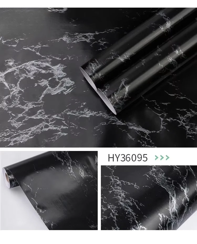 Self Adhesive Waterproof Wallpaper Marble Contact Paper Easily Removable for Furniture Cabinets Countertop Kitchen