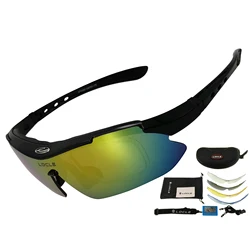 LOCLE Polarized Cycling Glasses Men Women UV400 Bicycle Cycling Sunglasses Outdoor Sports Running Fishing Cycling Eyewear