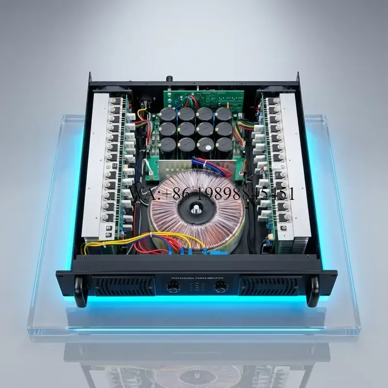 WMWMNU Professional Power Amplifier 2U Class H Amplifier 2-Channel 2x1000w Subwoofer Stereo Amplifier Audio Sound Equipment