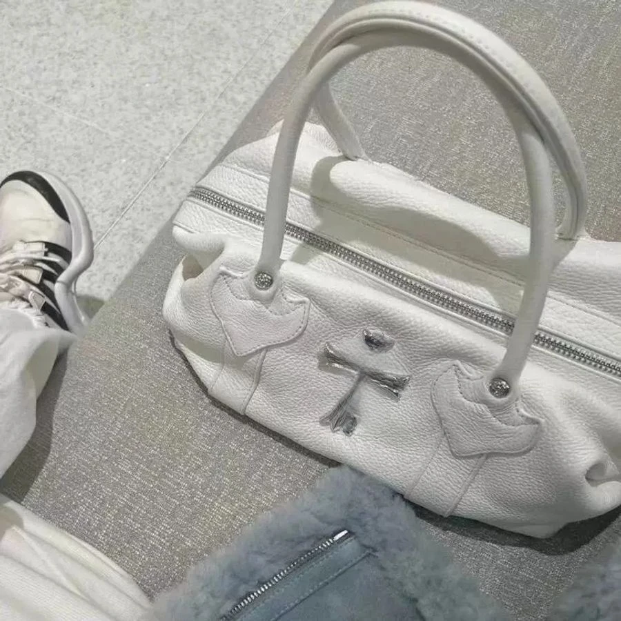 

2025 New Sle Large Capaci Dumpling ape Crossbody Women's Bag Casual oulder Tote Bag Underarm Bag Korean Sle PU Leather