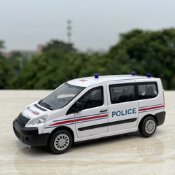 1:43 Scale Diecast Alloy Peugeot Van Rescue Vehicle Toys Cars Model Classics Nostalgia Adult Collection Souvenir Gifts Display